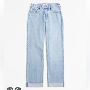 Abercrombie & Fitch Curve Love Low Rise Baggy Jean